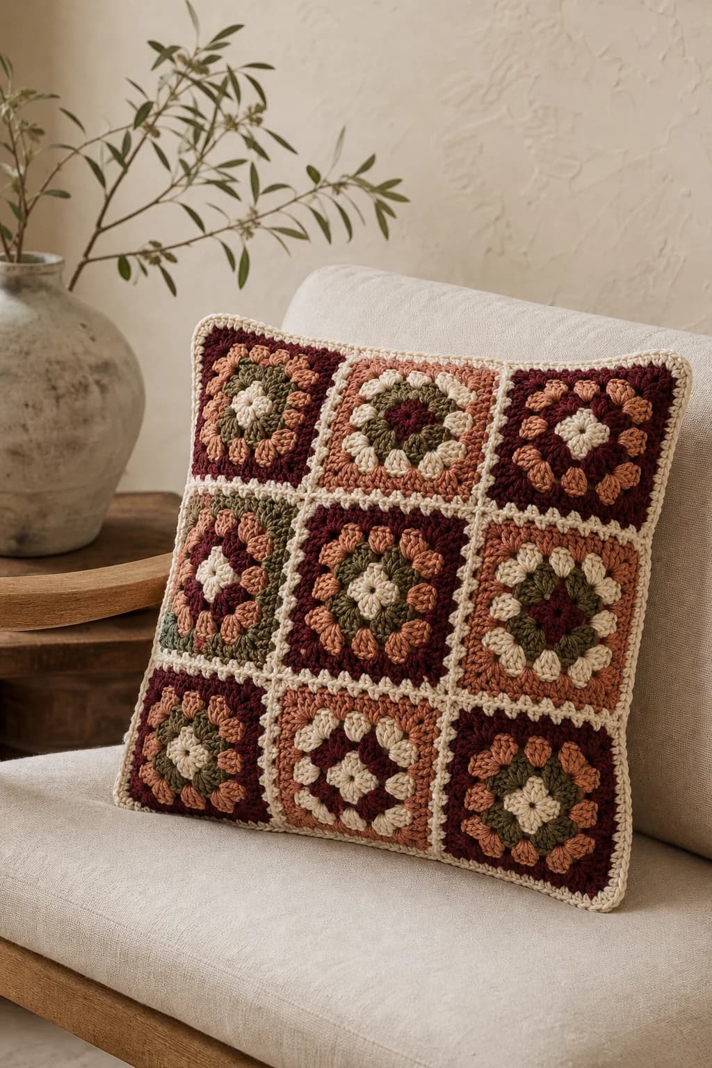 The Wildflower Cushion — illustrative crochet design
